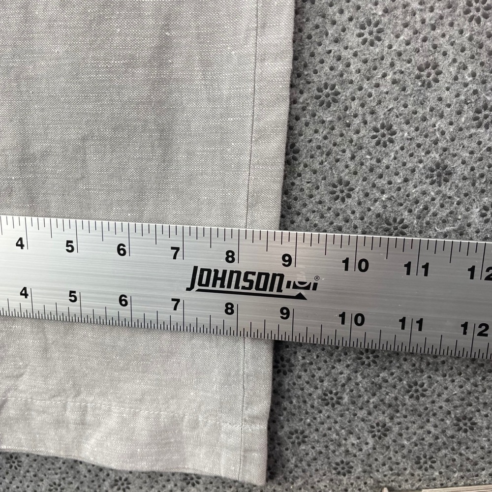 Banana Republic Aiden Chino Pants Mens 36x32 Gray Linen Cotton Slim Straight - Picture 12 of 13